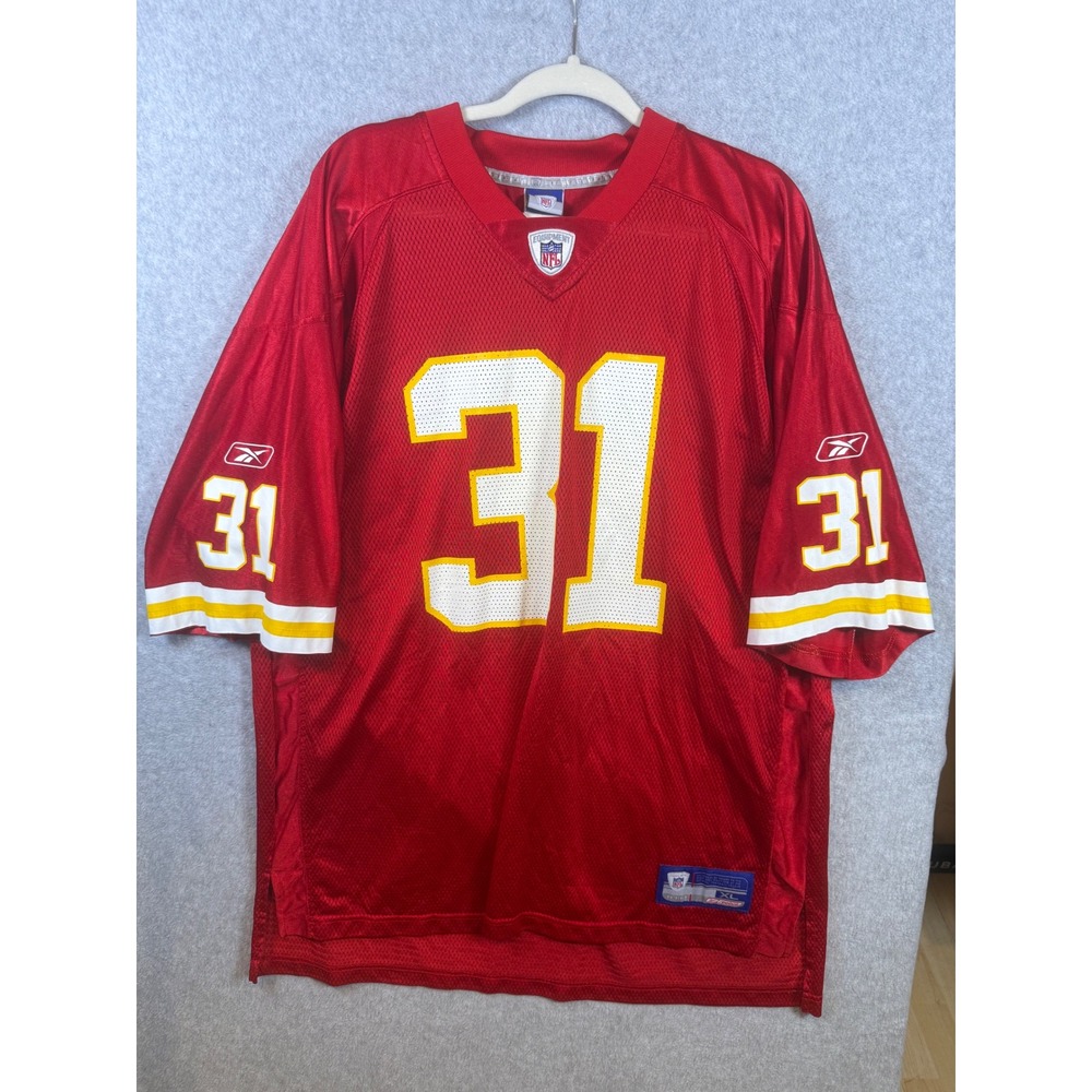Reebok NFL Kansas City Chiefs Priest Holmes 31 Jersey Red Mens XL